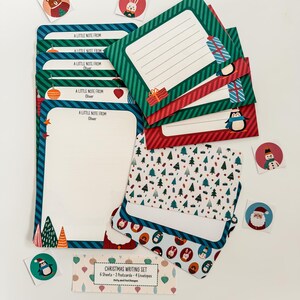Personalised Christmas Letter Writing Set: Kids Stationery, Handmade Envelopes