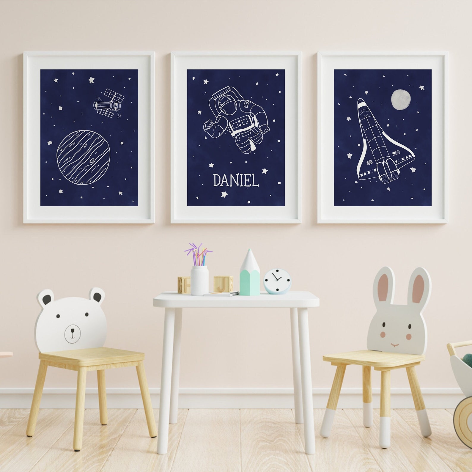 Personalised Outer Space Theme Bedroom Decor Space Themed Etsy