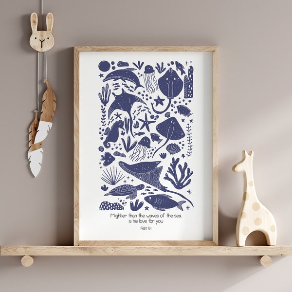 Christian Ocean Theme Nursery Etsy