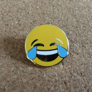 Joy Emoji Pin, Gift Pin, Pin Accessory for Bags