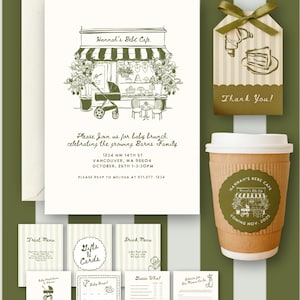 Bebe Café | Baby braut | Home-Café-Thema BABY Shower Bundle | Geschlecht offenbaren