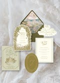 English Heirloom Wedding Suite | Classic English Swan Wedding Invitations | Timeless Garden European Wedding Suite | Editable Canva Template