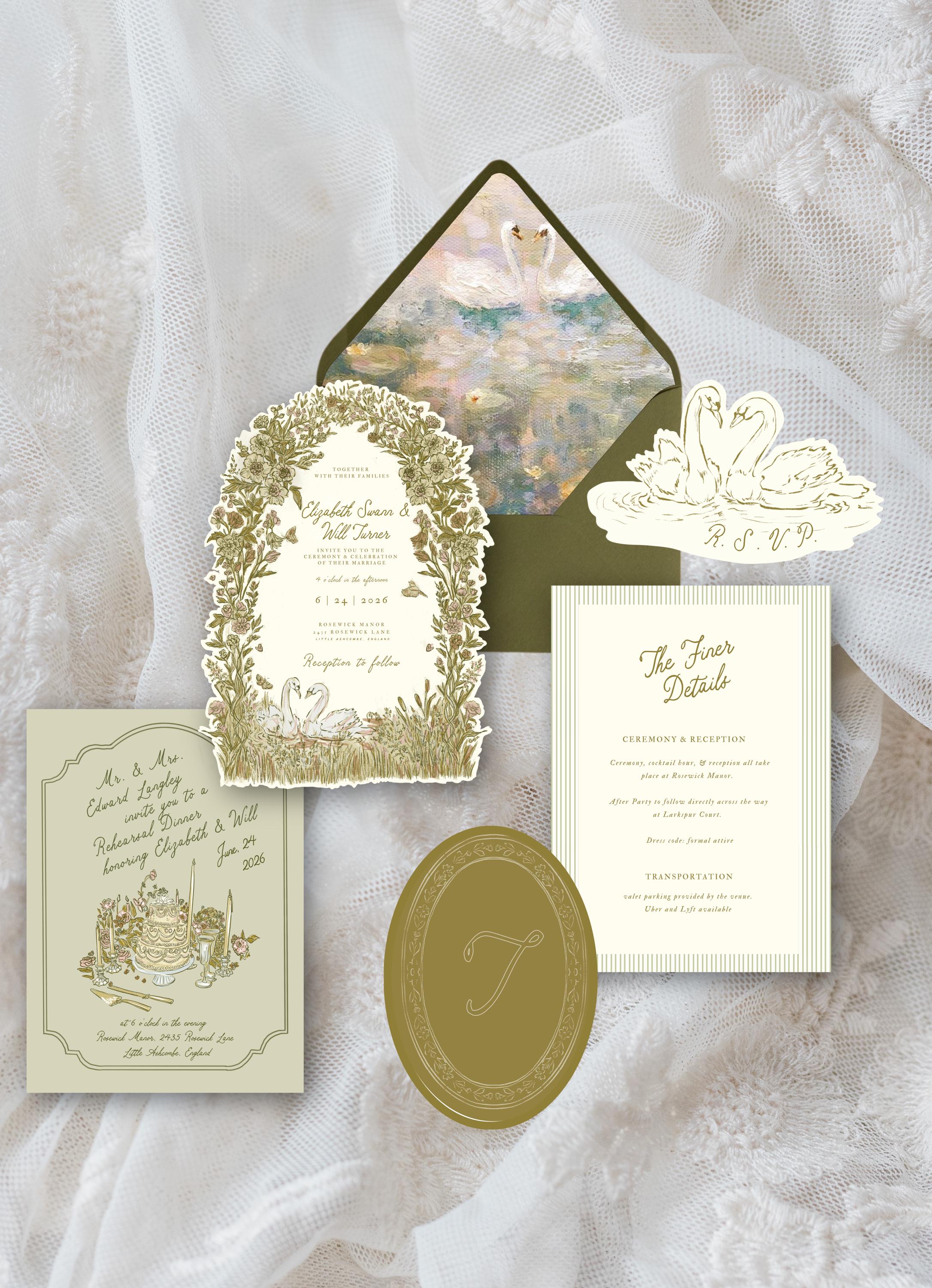 strapless open back dress Garden Party Invitations