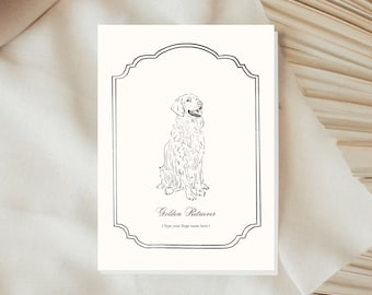 Golden Retriever Portrait: Custom Pet Memorial Art (Digital Download)