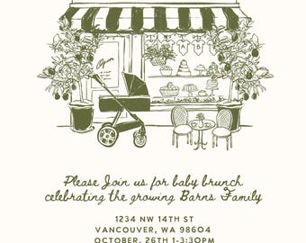 Bebe Cafe | baby is brewing | Home cafe themed BABY Shower Bundle | Gender Reveal