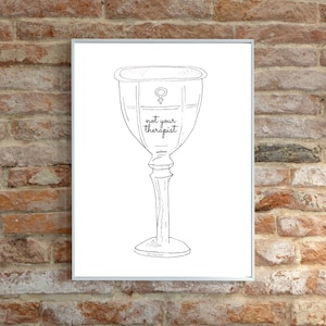 Tarot Digital Print Wall Art - Not Your Therapist, Empress-Inspired