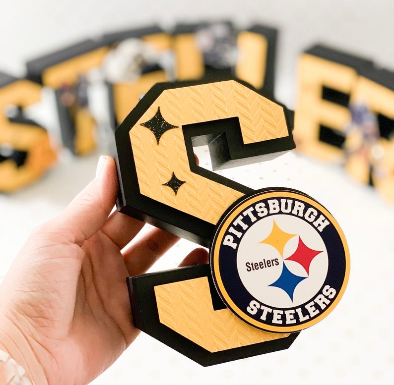Pittsburgh Steelers Decor Steelers Ornament Football | Etsy