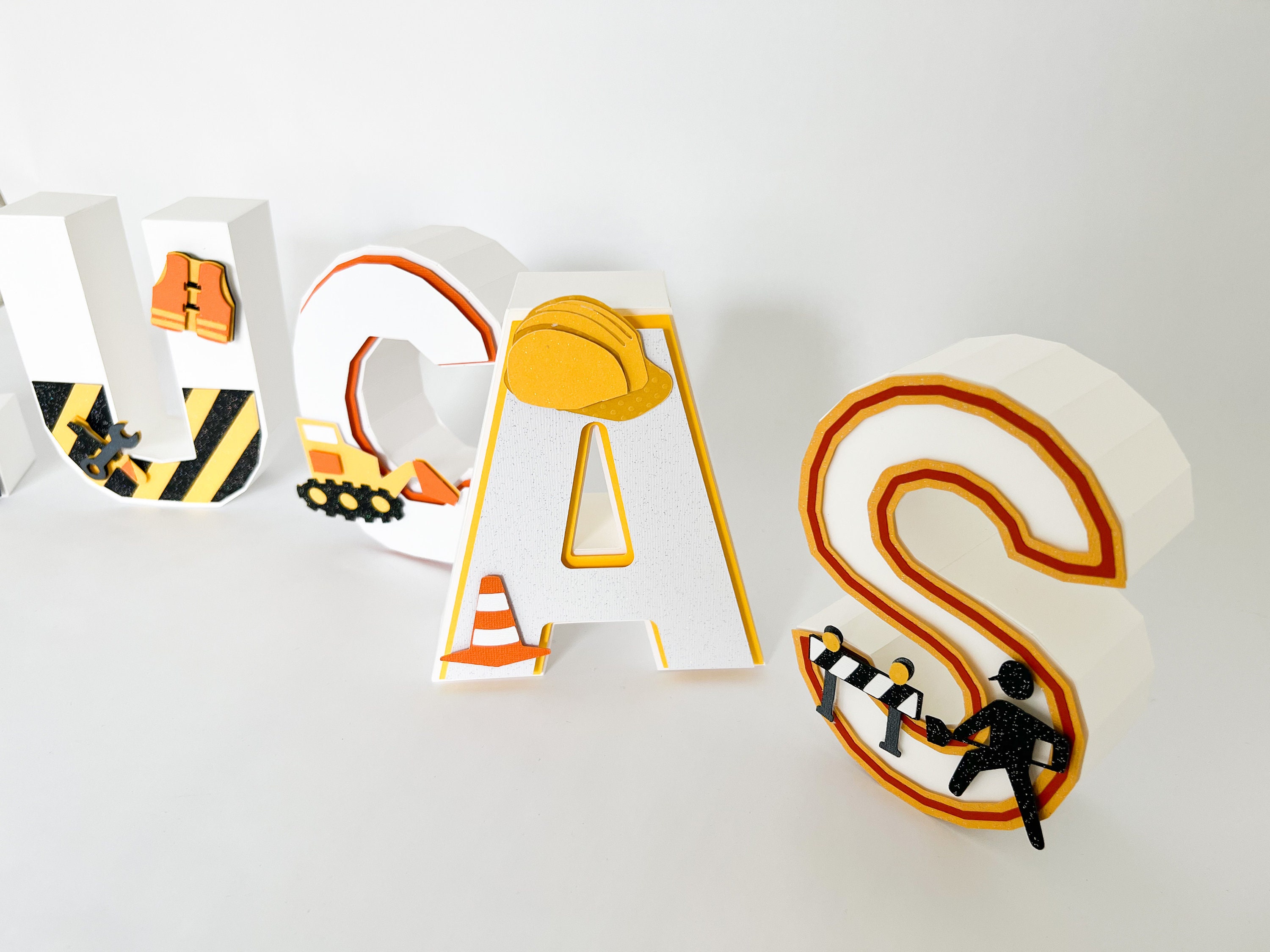 Paper & Party Supplies Party Décor Custom 3D Letter birthday boy