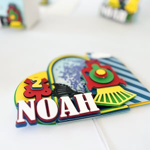 Train Cake Topper, Boy theme birthday decor, Party Decoration