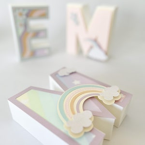 Rainbow Party, Customized letters, pastel Rainbow theme, Muted Rainbow, First Birthday, Organic Rainbow, Somewhere over the rainbow