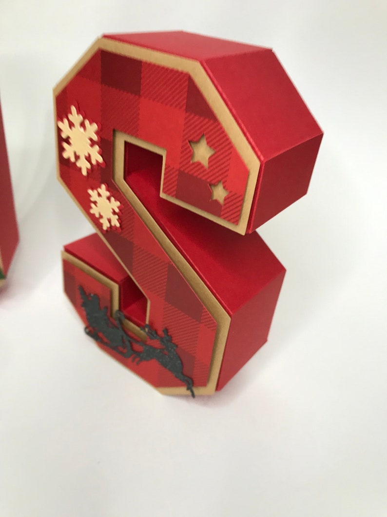 Christmas decoration Kids Christmas decorative letters 3D  Etsy