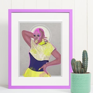 BOB the DRAG QUEEN- Art Print, Rupaul's Drag Race, Pop Art, Drag Queen, Lgbtq pride, Queer gift