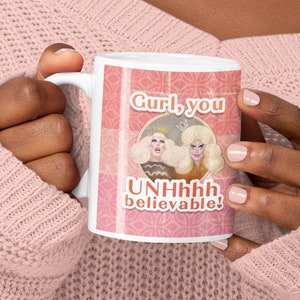 TRIXIE and  KATYA | VALENTINE&#39;S Coffee Mug, Pop Art, Rupaul&#39;S Drag Race, Lgbtq Pride | Valentine&#39;s Day Gift