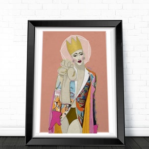 SASHA VELOUR PRINT- Rupaul's Drag Race, Pop Art, Drag Queen, Lgbtq Pride