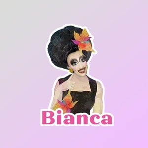 BIANCA DEL RIO Vinyl Sticker- Large Vinyl Sticker- Rupaul&#39;S Drag Race, Pop Art, Drag Queen, Lgbtq Pride
