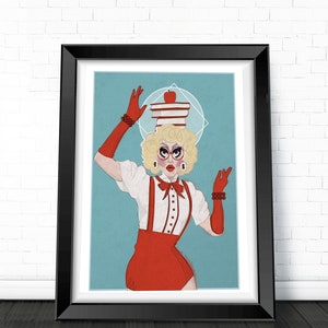 TRIXIE MATTEL PRINT- Rupaul&#39;s Drag Race, Pop Art, Drag Queen, Lgbtq pride