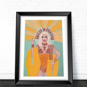 MISS VANJIE PRINT- Rupaul&#39;s Drag Race, Pop Art, Drag Queen, Lgptq Pride