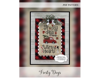 Frosty Days by Cherry Hill Stitchery -- .PDF Cross Stitch Pattern by Cherry Hill Stitchery