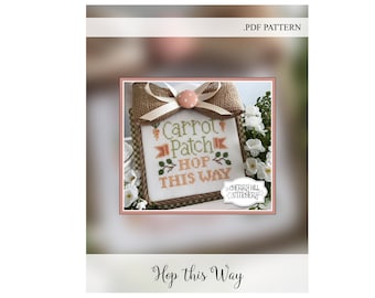 Hop This Way -- .PDF Cross Stitch Pattern by Cherry Hill Stitchery