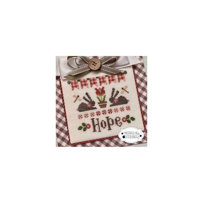 Hope .PDF Cross Stitch Pattern by Cherry Hill Stitchery image 2
