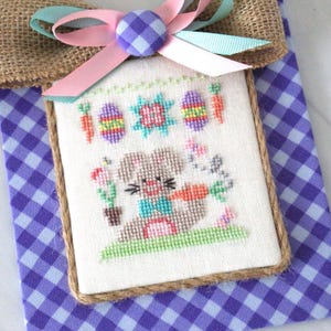 Rabbit Cross Stitch Pattern: &quot;Easter Mini - The Bunny&quot; (PDF Digital Download)