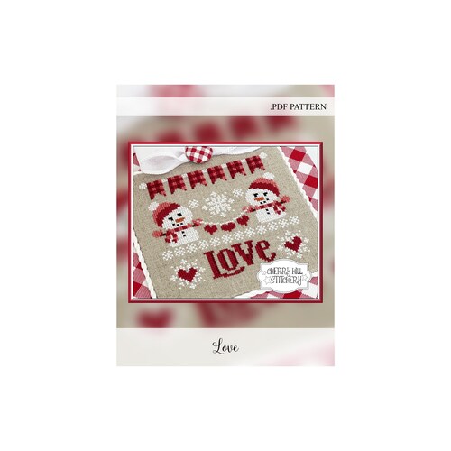 Happy .PDF Cross Stitch Pattern by Cherry Hill Stitchery Etsy