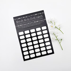 Blank Embroidery Floss Labels: Removable Stickers to Identify Thread Colors (105 Pack)