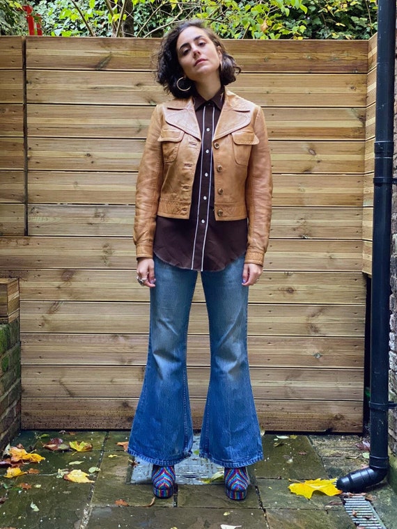 1960s/70s Orange Tab Levi's Denim Flares