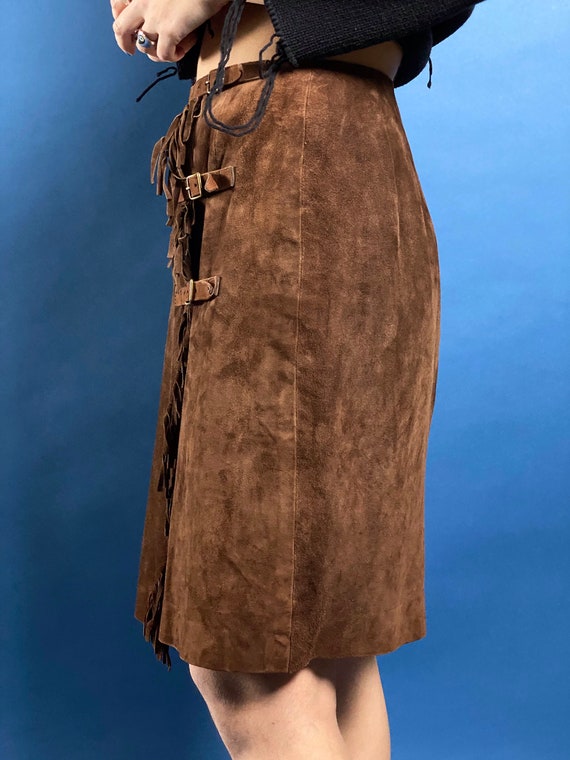 Vintage RALPH LAUREN Collection Suede Western Ski… - image 7