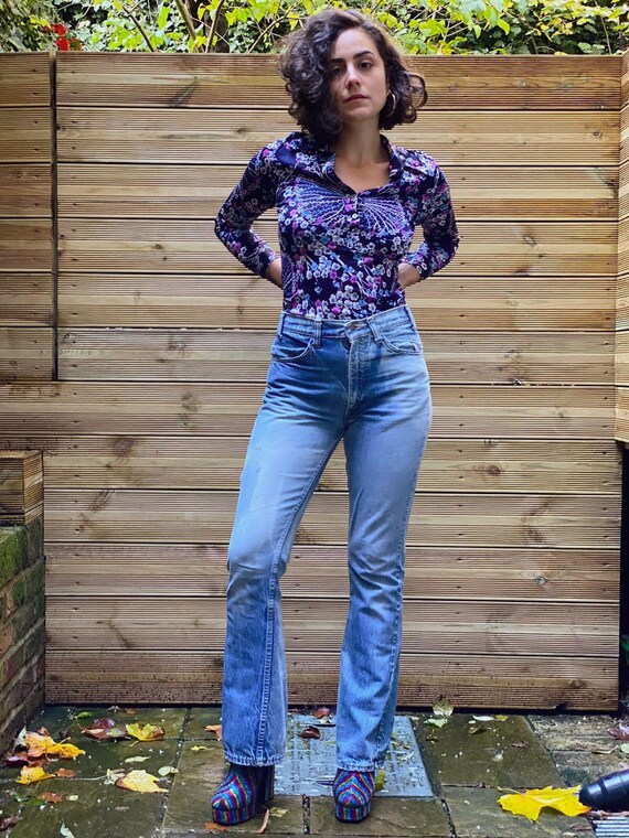 1960s Vintage Orange Tab LEVI's Bootcut Jeans