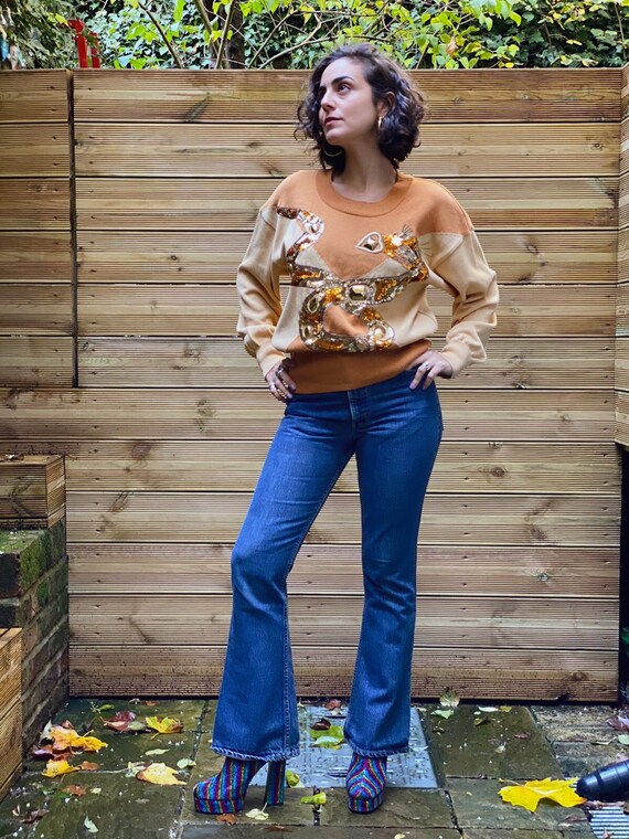 70s Vintage Orange Tab LEVI's Bootcut Jeans