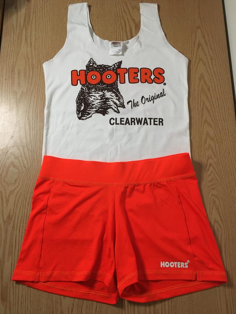 New Womens Authentic Hooters Girl Uniform From Clearwater Florida Tank