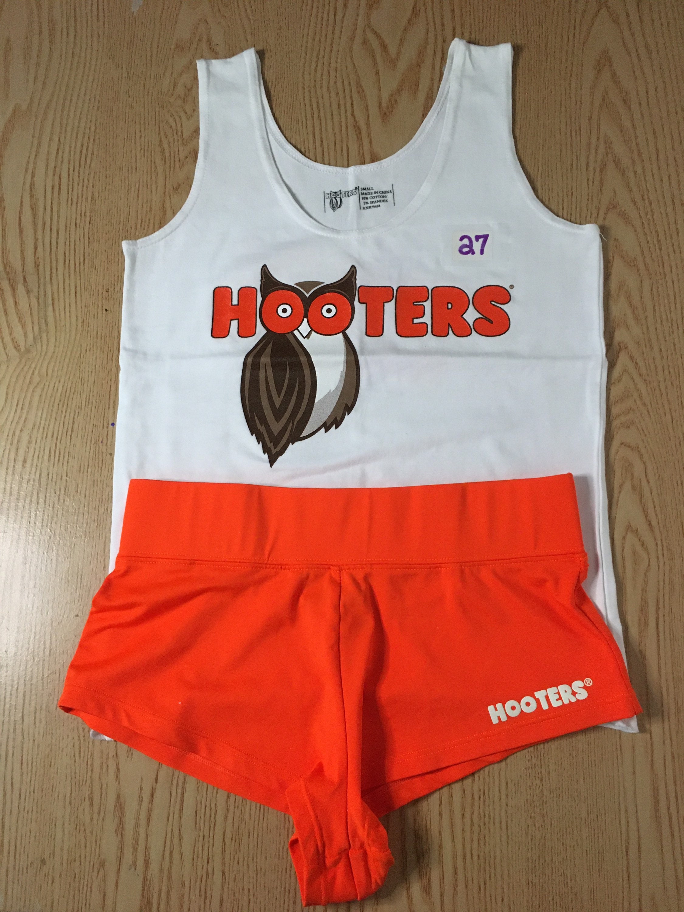 B34 #27 New Hooters Girl Super Sexy Uniform Tank and Cheeky