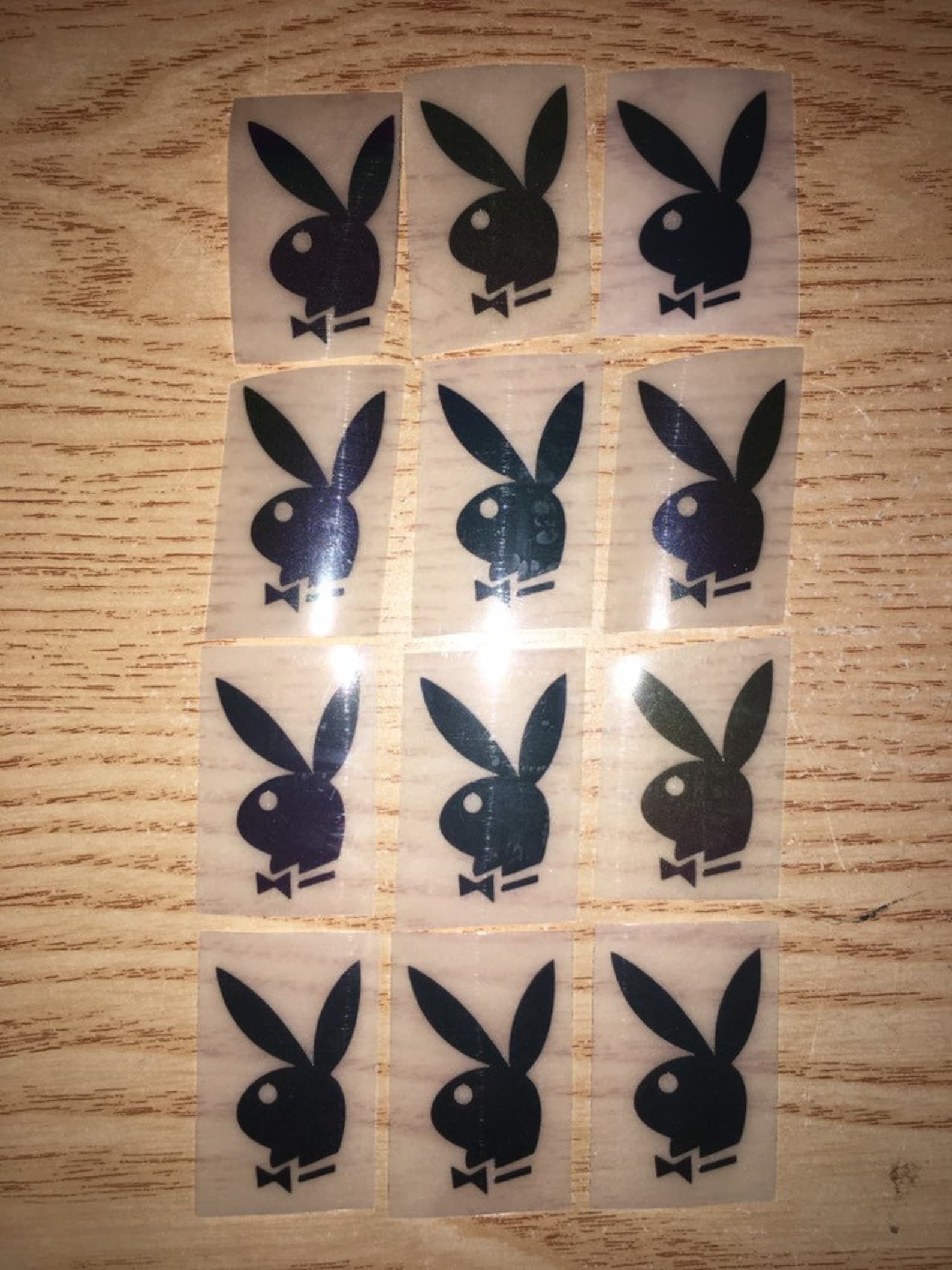 New Lot Of 6 Playboy Bunny 3M Reflective Heat Transfers Decals Etsy