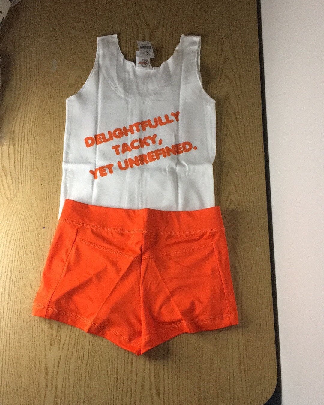Hooters Girl Orange Size XS Uniform Shorts Booty Shorts