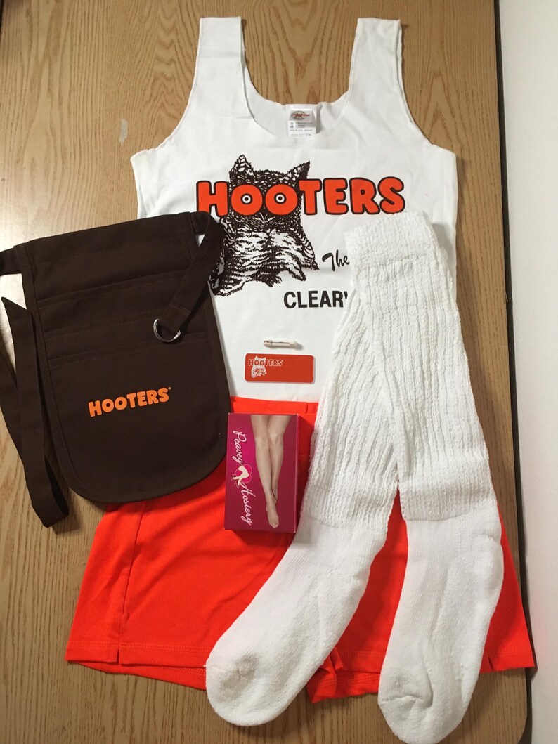 New Womens Authentic Hooters Girl Uniform From Clearwater Florida Tank
