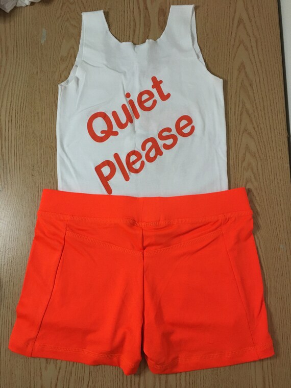 Hooters girl orange　トップスショートパンツ 　ユニフォーム Hooters New Girl Sexy & Stretchy Uniform Orange Shorts