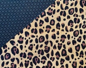 Leopard | Dog Bandana | Animal Print | Leopard Spots | Fashion Bandana | Cotton | Snap On | Reversible | Unisex | Bandana | Fierce | Rawr