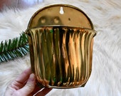 Brass Pocket Wall Hanging, Brass Wall Pocket Planter