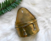 Brass Pocket Wall Hanging, Brass Wall Pocket Planter with Tassels