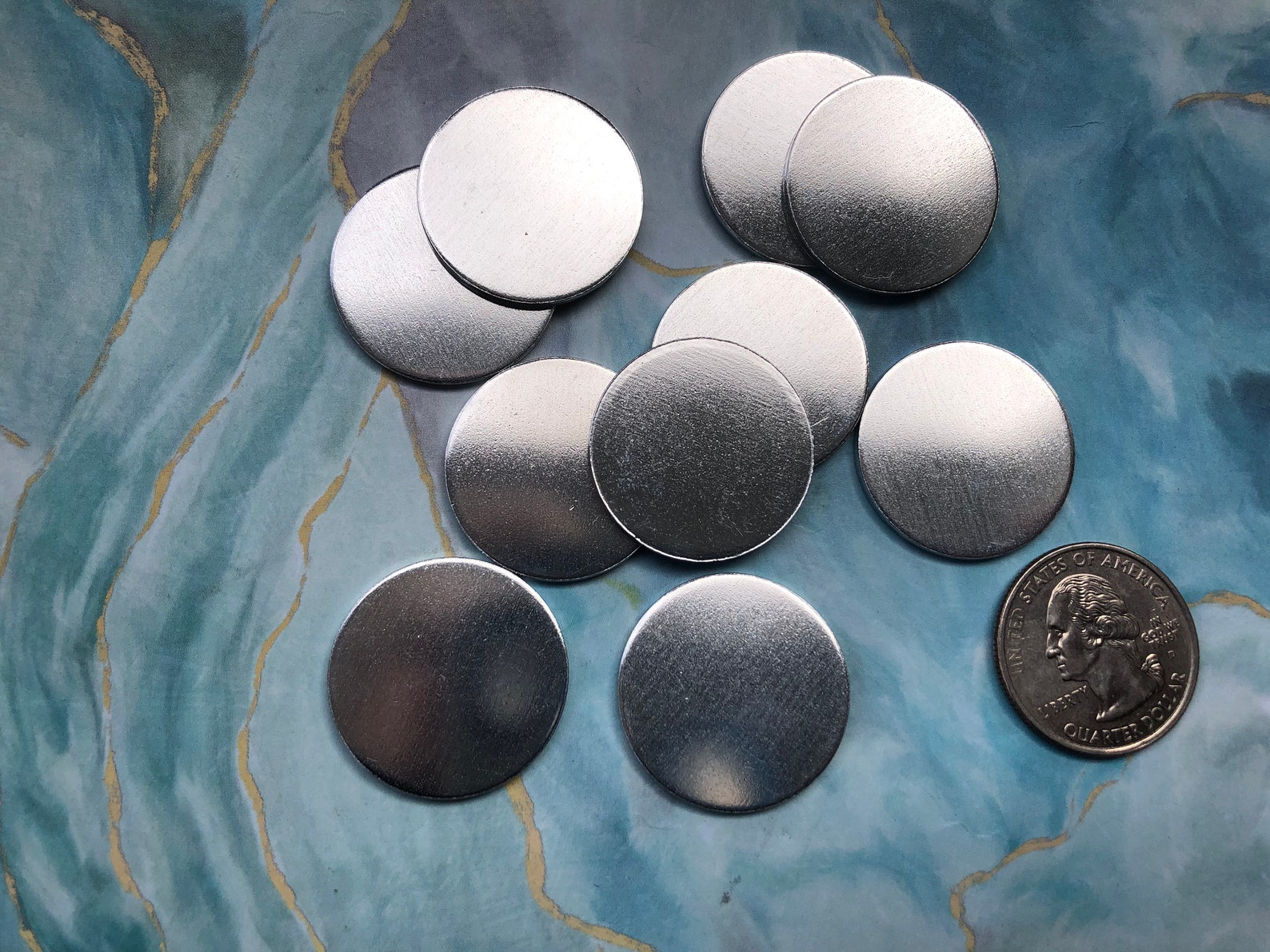10 Pack Round Discs 1 Aluminum blanks 14G or Metal Etsy