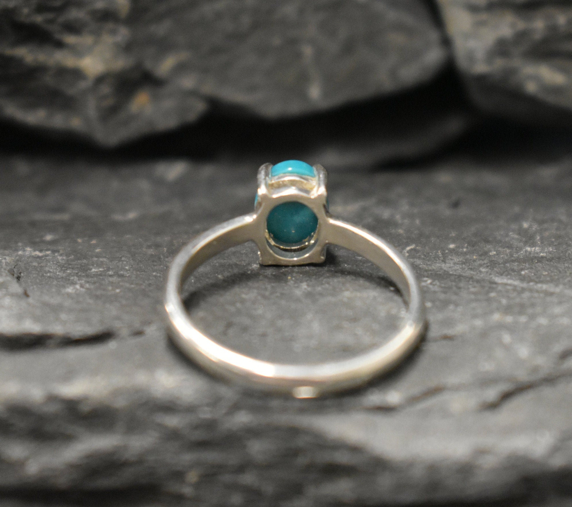 Turquoise Ring Natural Turquoise December Birthstone Blue | Etsy