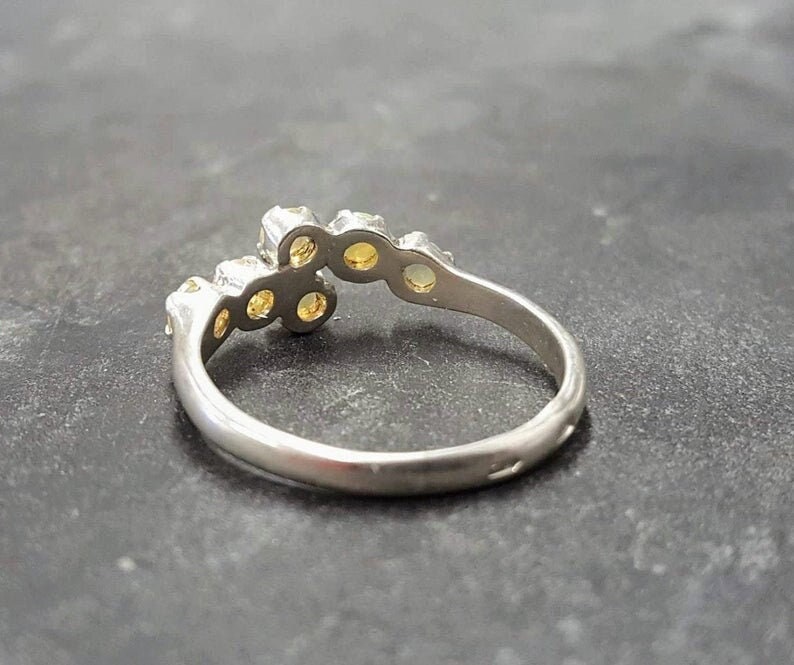 Opal Ring, Ethiopian Opal Ring, Natural Opal Ring, Asymmetric Ring, October Birthstone, Fire Opal Ring, Opal Vintage Ring, Solid Silver Ring image 10