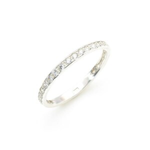 Diamond Eternity Band, Created CZ Diamond, Full Eternity Ring, Stackable Ring, Sparkly Ring, Dainty Band, Wedding Band, Solid Silver Ring
