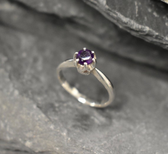 Natural Purple Garnet 3.07 carats set in 18K White Gold Ring with Diam –  Heritage Gems+Jewels