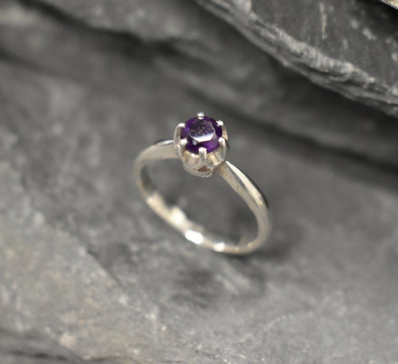Natural purple diamond best sale ring