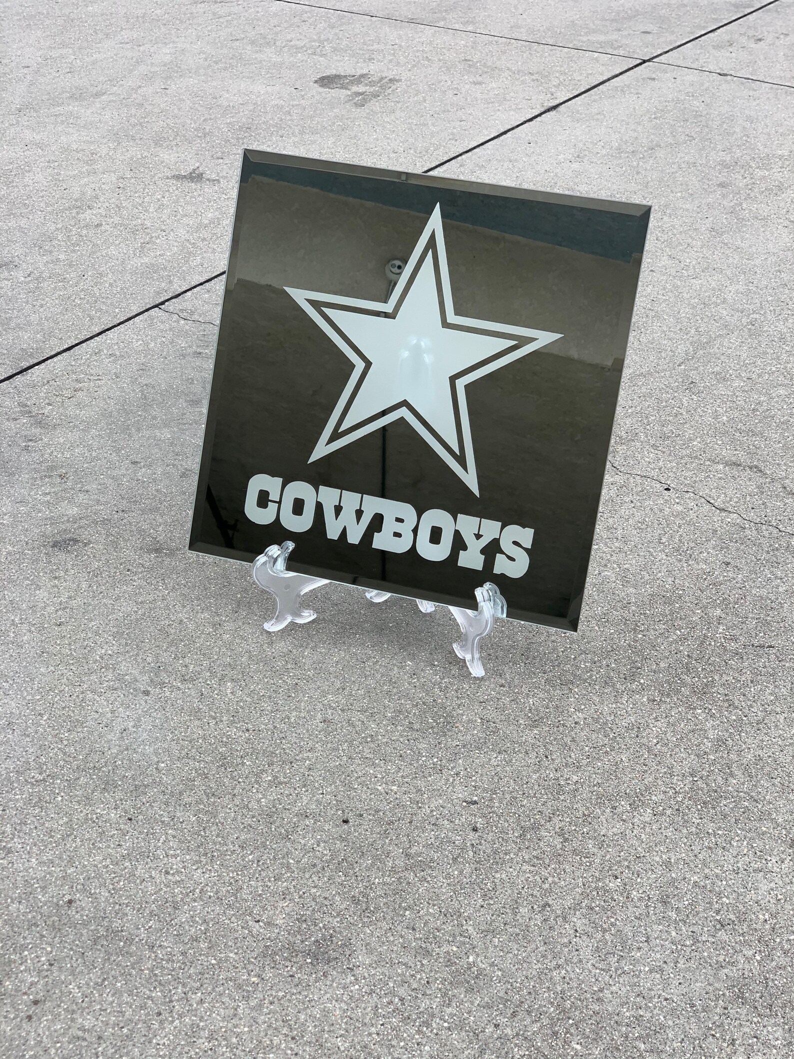 Dallas Cowboys 12x12 Tabletop Mirror Art Etsy