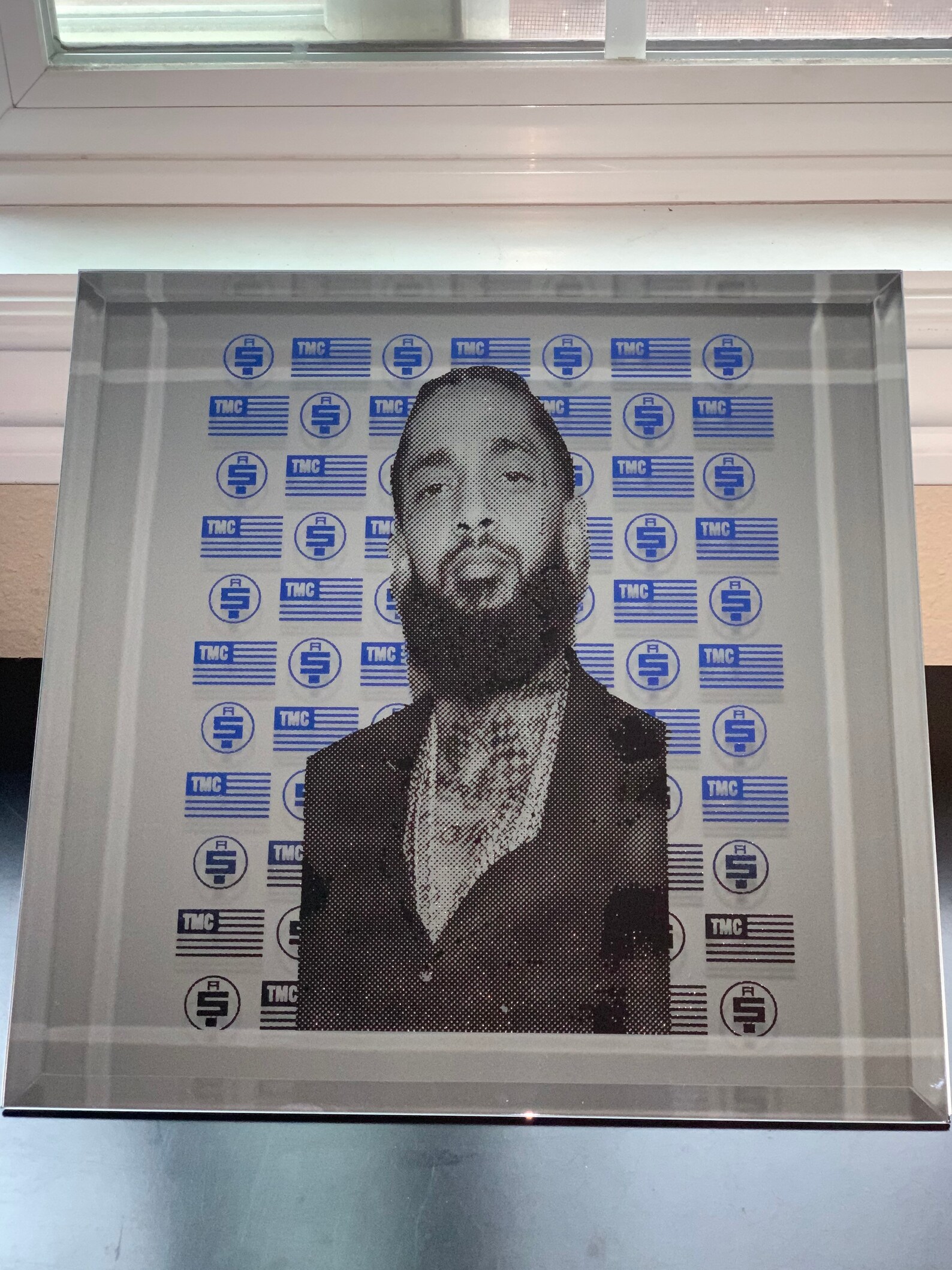 Nipsey Hussle with all money in and TMC logo Etsy