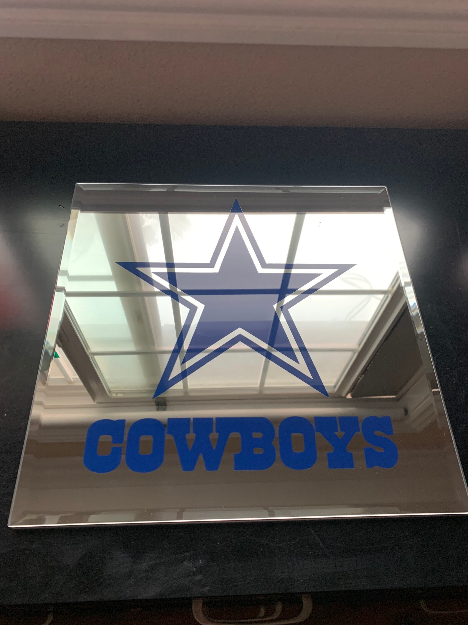 Dallas Cowboys 12x12 Tabletop Mirror Art Etsy