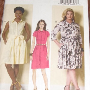 Vestidos Femininos Butterick B 6333 Molde de Costura tamanho 16,18,20,22